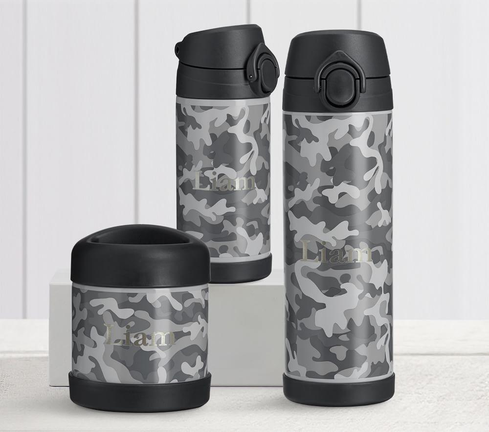 Mackenzie Black Grey Camo Trim Hot & Cold Container